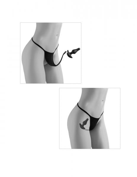 Hookup Remote Bowtie Bikini Black Fits Size Xl-xxl