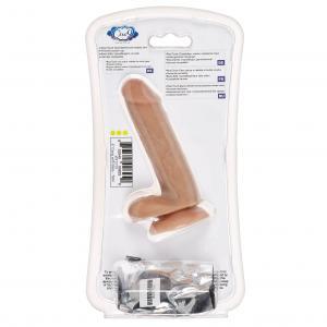 Cloud 9 Dual Density Real Touch 6 inches Dildo with Balls Tan/Mocha