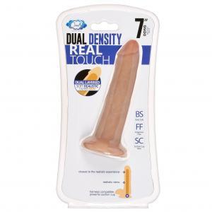 Cloud 9 Dual Density 7 inches Dildo without Balls Tan/Mocha