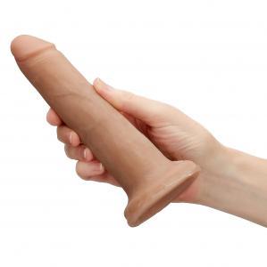 Cloud 9 Dual Density 7 inches Dildo without Balls Tan/Mocha
